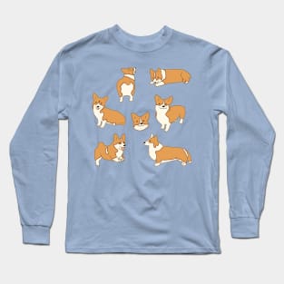 Corgi illustration pack Long Sleeve T-Shirt